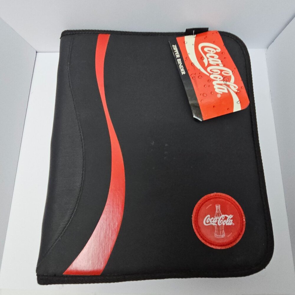 Vintage 1997 Coca Cola Zipper Binder 4 Notebooks With Original Tag